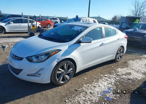 2014 Hyundai Elantra Limited z USA, uszkodzony, nr VIN 5NPDH4AE4EH457061
